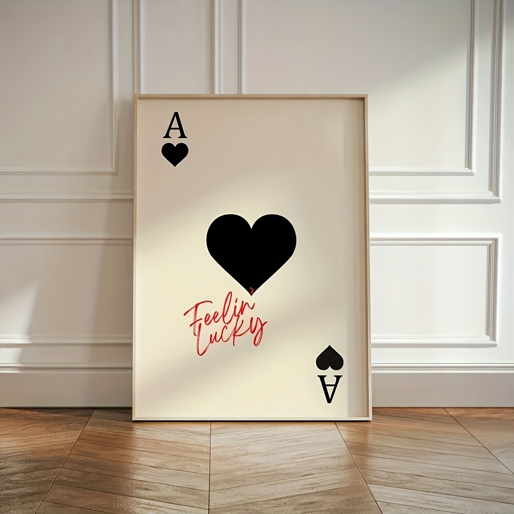 Themed Playing Card - 2D плоский художественный принт с красным