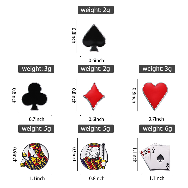 Эмалированные булавки для игра – обзор и цена Themed Playing Card